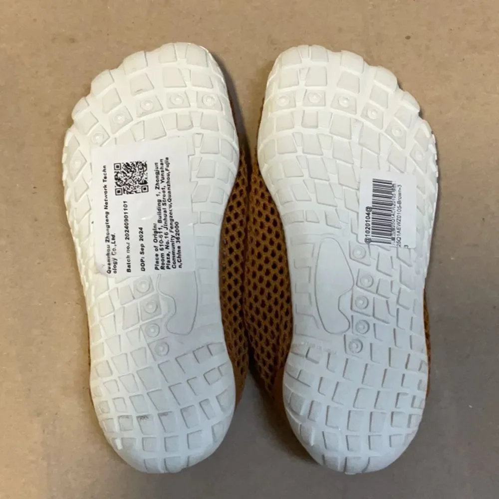 Boys Brown Mesh Water Shoes